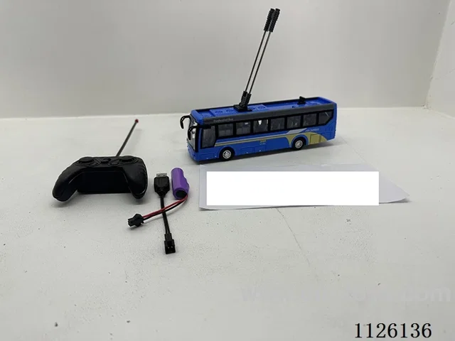 (lithium-ion battery)1:32 rc 4ch bus with light(blue)