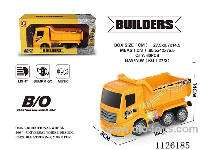 B/O light music universal dump truck
