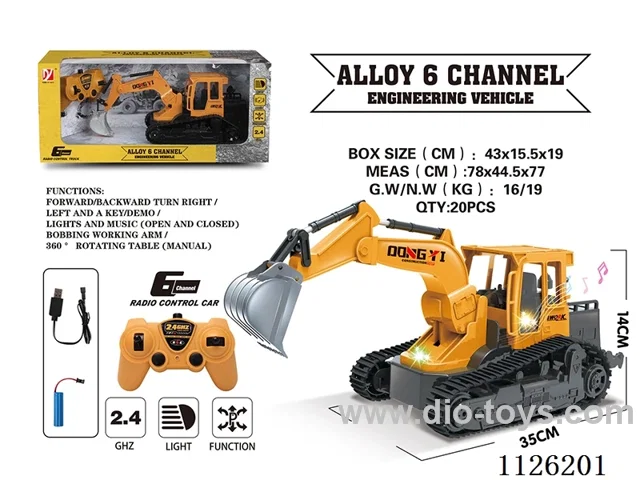 (GCC) 6-ch alloy rc stunt car