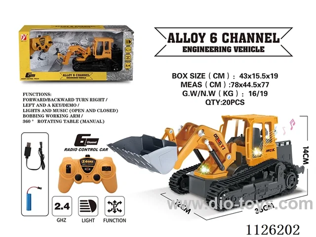 (GCC) 6-ch alloy rc stunt car