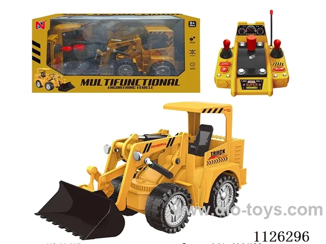 8-ch rc dozer/Automatic demonstration/one-button start/robotic arm action/three pieces of music/forward/backward/left/right/Light
