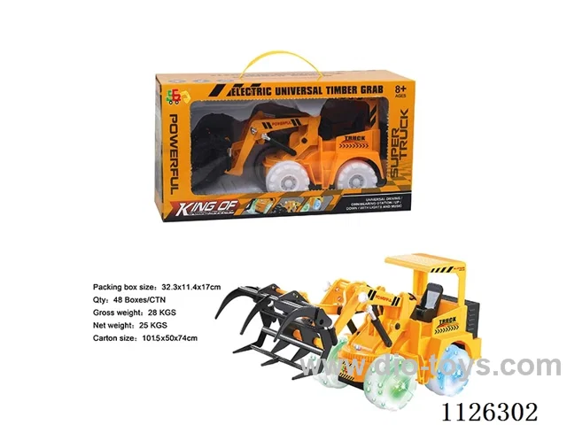 (GCC) B/O engineering vehicle (wood grabber, five lights. Music)