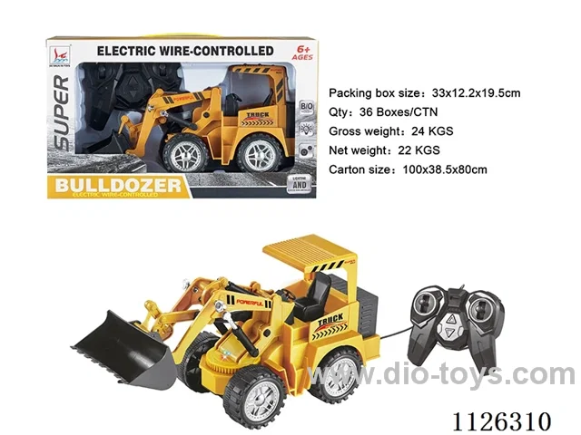(GCC) by-wire flashing engineering vehicle (bulldozer, 5 passband, 7 colored lights)