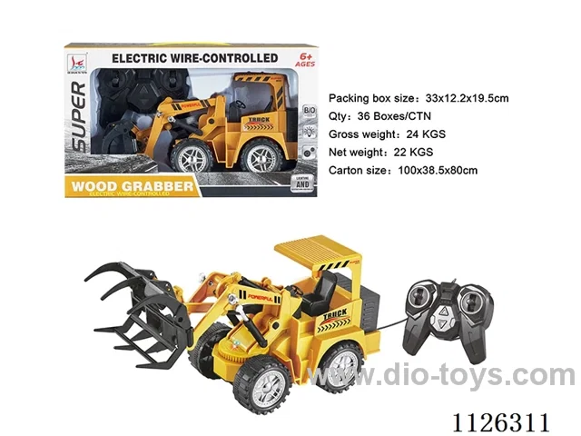 (GCC) Wire control flash engineering vehicle (wood grabber, 5 passband, 7 colored lights)