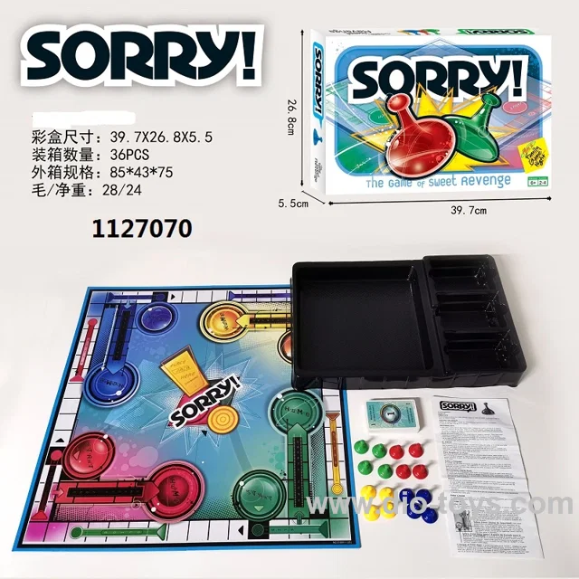 Sorry game toy in Color box