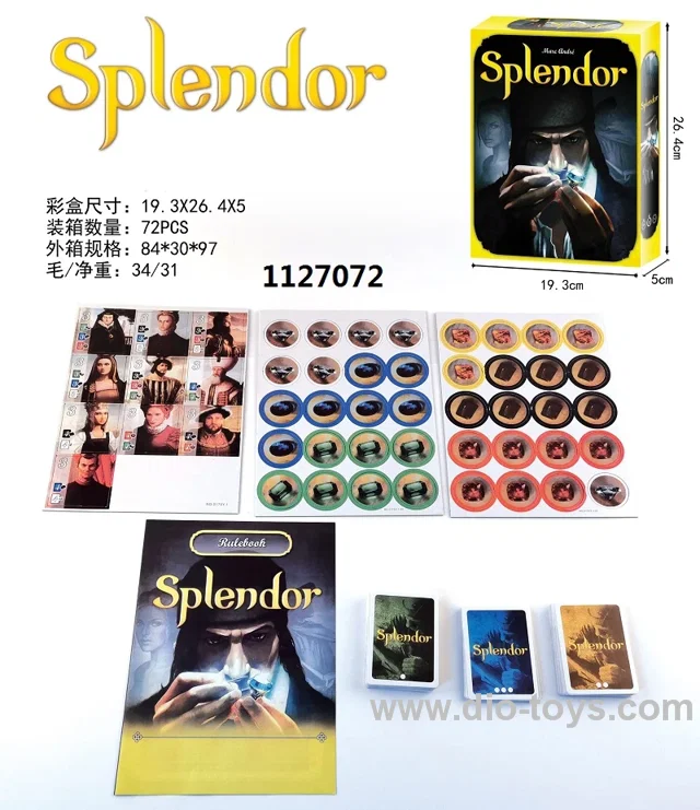 Splendor game toy in color box