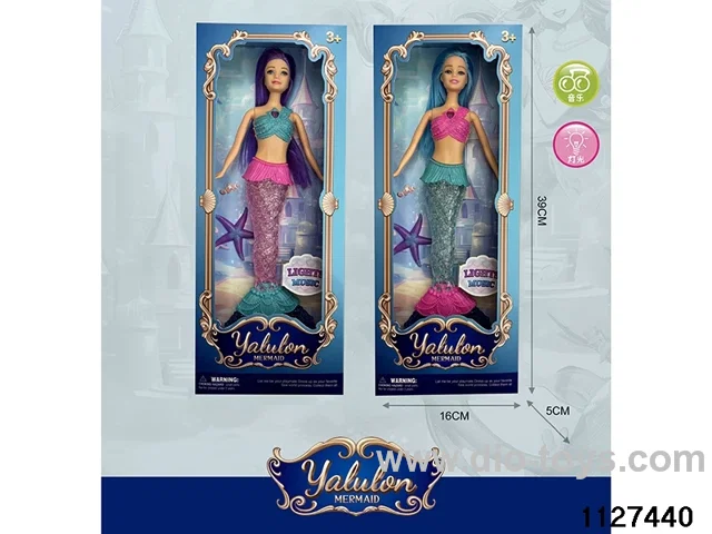 11.5 inch Mermaid Doll W L/M