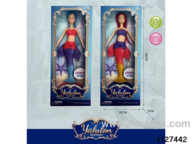 11.5 inch Mermaid Doll W L/M