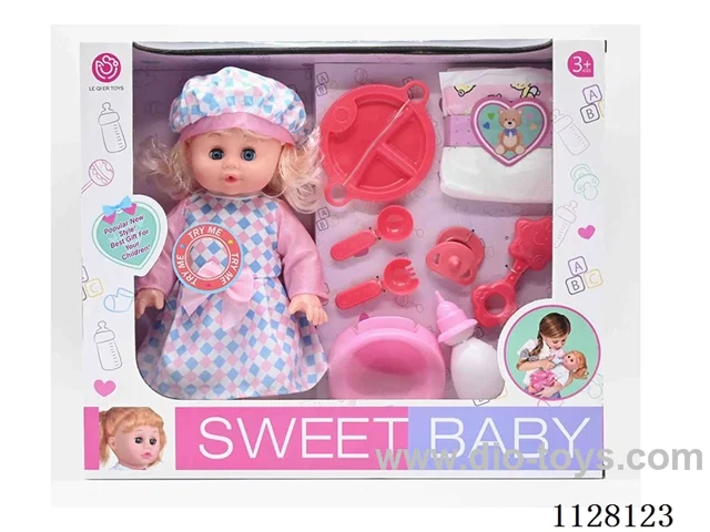 14-inch doll/Accessories / 6-sound IC/ Water urination function/Pack 3 AG13