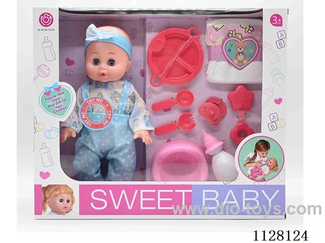 14-inch doll/Accessories / 6-sound IC/ Water urination function/Pack 3 AG13