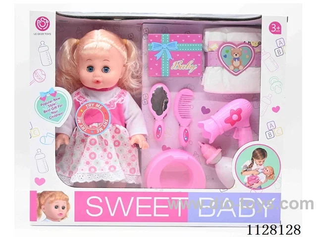 14-inch doll/Accessories / 6-sound IC/ Water urination function/included 3*AG13 battery
