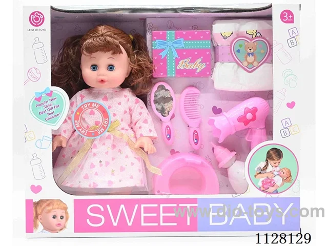 14-inch doll/Accessories / 6-sound IC/ Water urination function/Pack 3 AG13