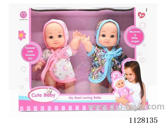 2PCS 9-inch eco-friendly dolls