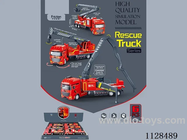 Simulation Model Inertial Rescue Truck Series (6pcs)