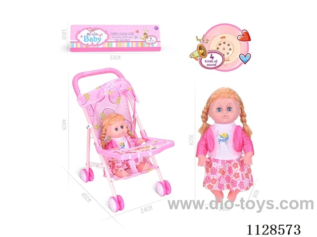 31CM/14 inch female doll with iron trolley with IC (package AG13*3pcs)