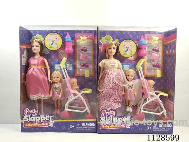 11.5″ Fashion Barbie with 5″ Little Kelly Maternity Set (2 Mixed)