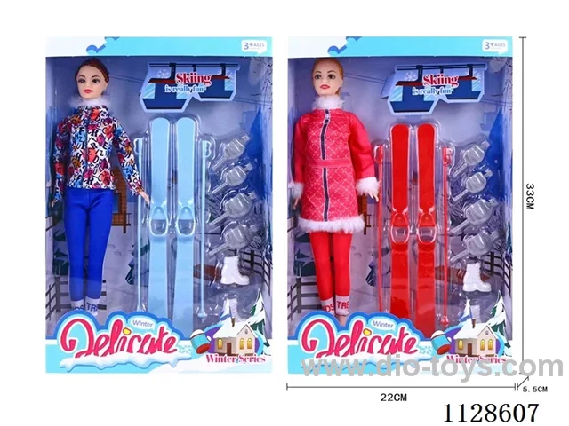 11.5″ Ski Theme Barbie Set (2 Mixed)
