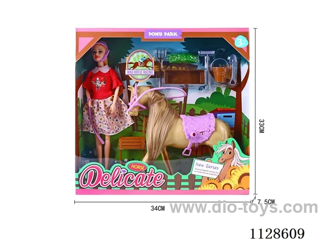 11.5″ Horse Riding Theme Barbie Set