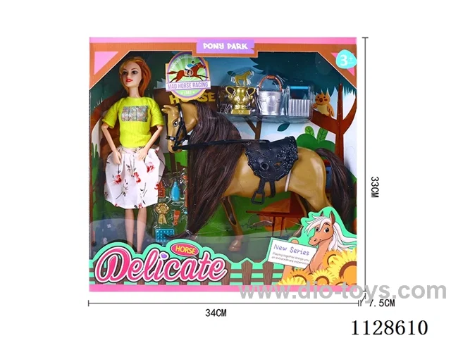 11.5″ Horse Riding Theme Barbie Set