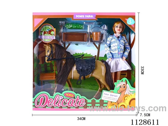 11.5″ Horse Riding Theme Barbie Set