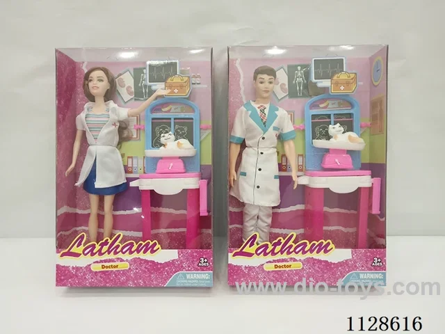 11.5″ Barbie, Doctor Theme Set (2 Mixed)