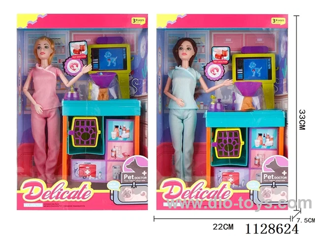 11.5″ Barbie, Pet Caregiver (2 Mixed Packs)