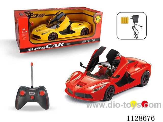 1:16 Ferrari 5-way auto open door remote control car. With charging . Battery