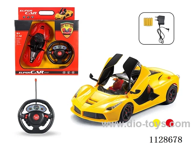 1:16 Ferrari 5-Way Automatic Door Opener R/C Car. with charging. BATTERY.