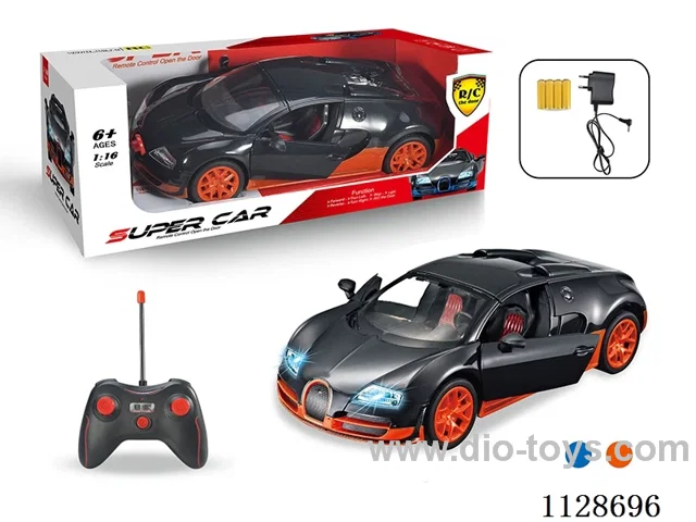 1:16 Bugatti 5-Way Automatic Door Opener R/C Car. With charging. Battery