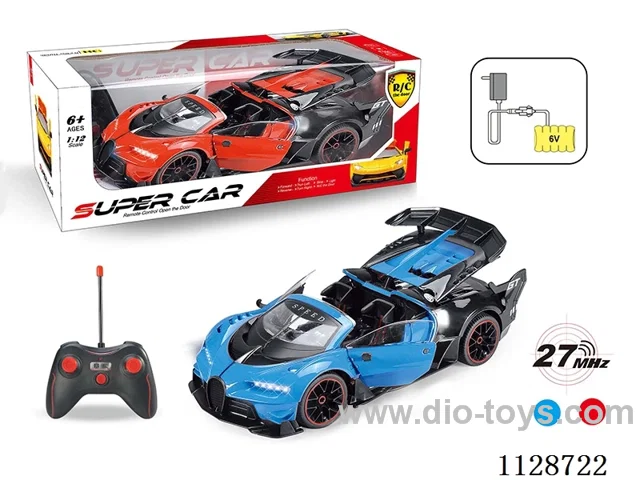 1:12 Bugatti Cabriolet open three doors (with horn remote control with 2 AA not included, 6V700mA rechargeable battery pack, charger 2 feet round)
