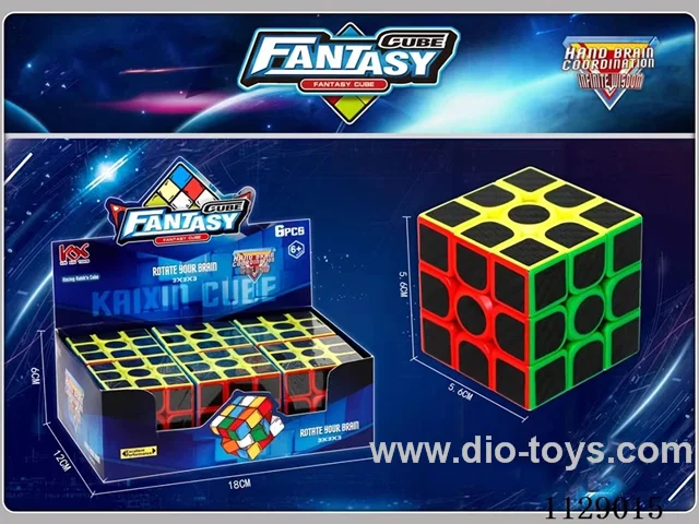Rubik's Cube Carbon Fibre 6pcs Heat Shrinkable Display Case
