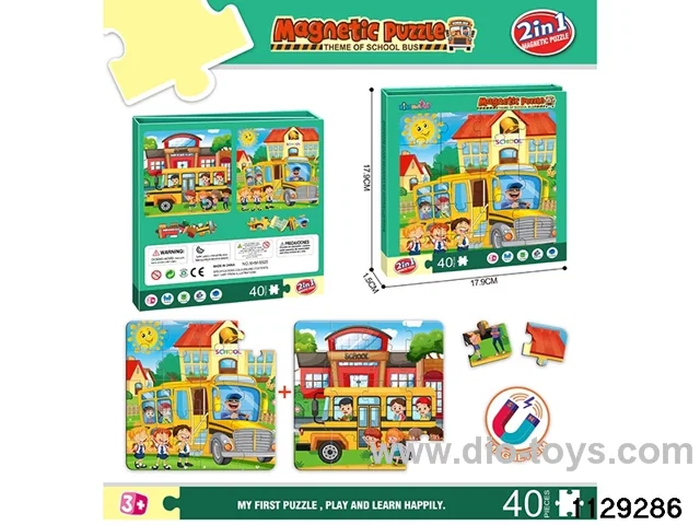 Magnetic diy puzzle