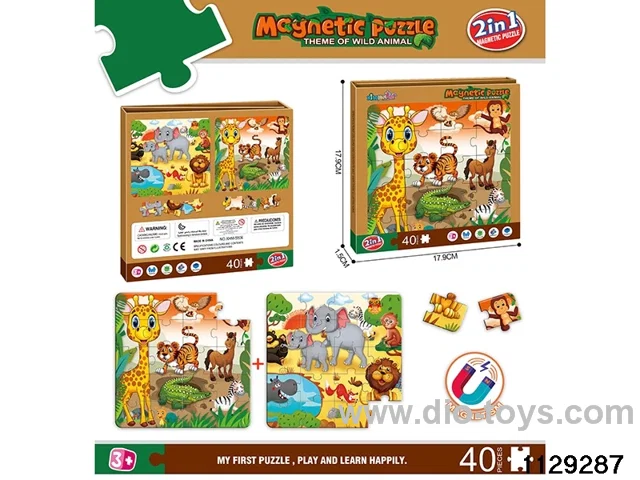 Magnetic diy puzzle