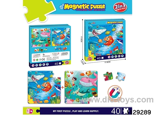 Magnetic diy puzzle