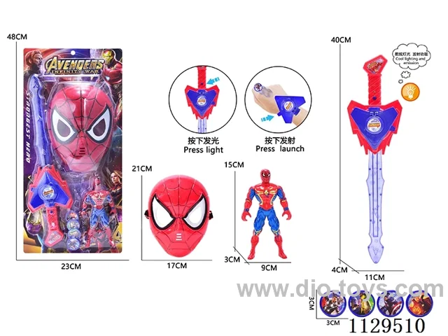 Spider-Man + Launcher Sword + Mask