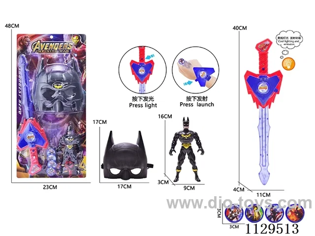 Batman + Flash Launcher Sword + Mask
