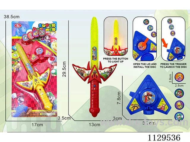 Mario Flash Sword + Aircraft Launcher