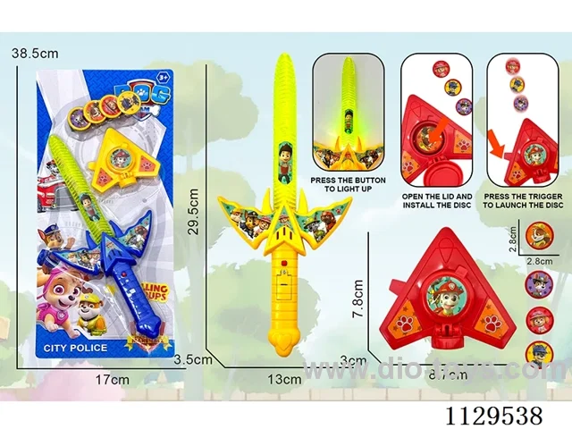 Dog Patrol Flash Sword + Aircraft Launcher