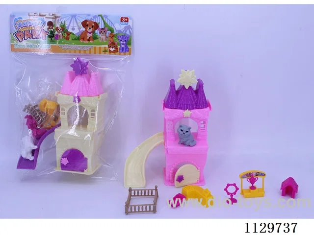 Kitten Slide Castle Training Set (2 colours kitten mix)