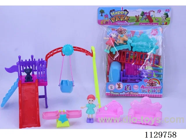 Little Girl Paradise Sofa Set + Puppy (2 Girls Mix)