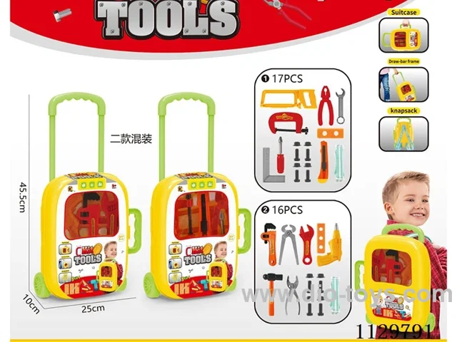 Trolley case tool set three-in-one backpack (two mixed)