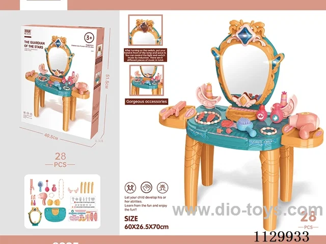 Deluxe dressing table/with light/8 music//28PCS