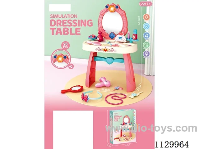 Medium Princess Beauty Table W L/M not included battery