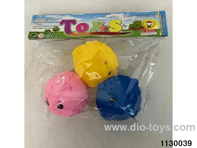 Vinyl toy with BB whistle