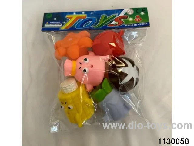 Vinyl toy with BB whistle
