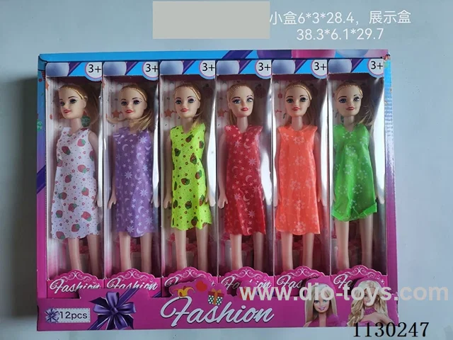 11 inch dolls six mixed 12PCS