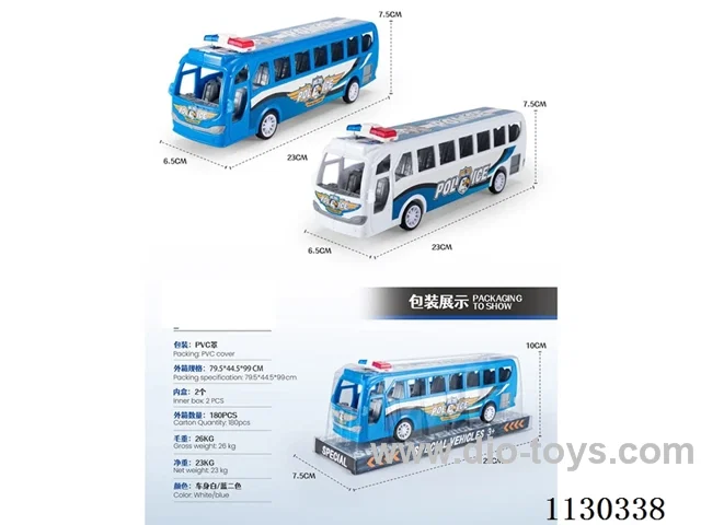 Inertia police car bus car