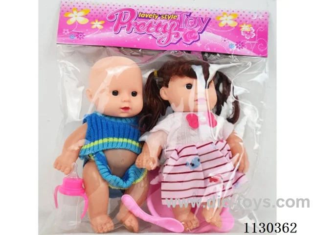 2 models of 8-inch doll with water bottle