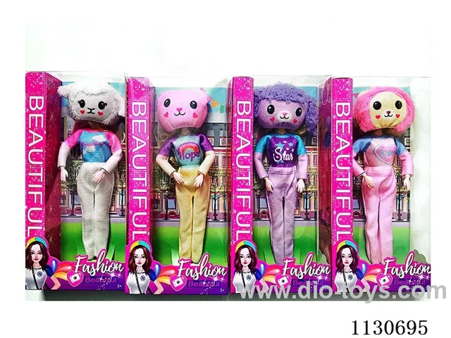 11 inch solid body budgie doll (four mixed)
