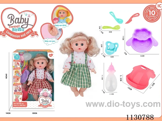 14inch doll with 10 IC included battery